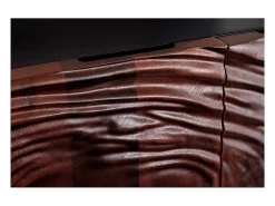 Buffet 175 cm 4 puertas madera maciza acacia negra y nogal oscuro – Colección GAÏA