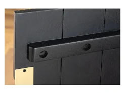 Buffet 160 cm 4 puertas negro y dorado – Colección ORION