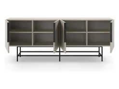 Buffet 4 portes beige 200 cm - Clea