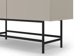 Buffet 4 portes beige 100 cm - Clea