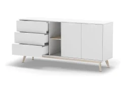 Buffet 2 Puertas, 2 Nichos y 3 Cajones L165 cm - Campus