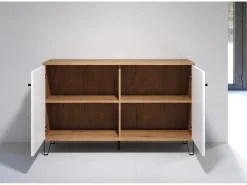 Buffet 2 puertas decoración roble artesanal L123 cm - Touch