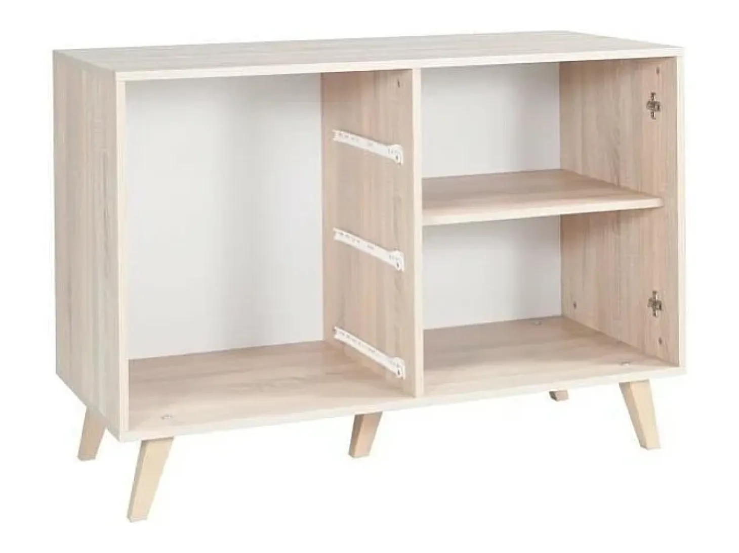 Buffet ALINEADO aparador modelo pequeño MALMO roble claro y gris cemento