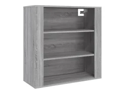 Buffet aparador cómoda armario mueble organizador cocina salón salón alto madera contrachapada sonoma gris 02_0035639