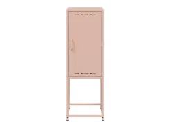 Buffet aparador cómoda armario mueble organizador cocina salón salón alto 36 x 39 x 107 cm acero rosa 02_0035154