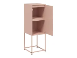 Buffet aparador cómoda armario mueble organizador cocina salón salón alto 36 x 39 x 107 cm acero rosa 02_0035154