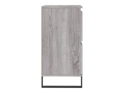 Buffet aparador cómoda armario unidad de almacenamiento organizador cocina salón salón juego de 2 sonoma madera gris 02_0036977