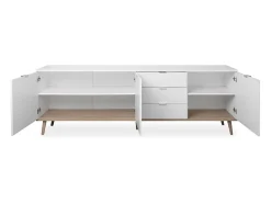 Buffet Bajo 3 Puertas 2 Estantes 3 Cajones L200 cm - Copenhague