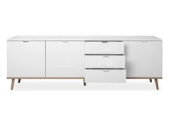 Buffet Bajo 3 Puertas 2 Estantes 3 Cajones L200 cm - Copenhague