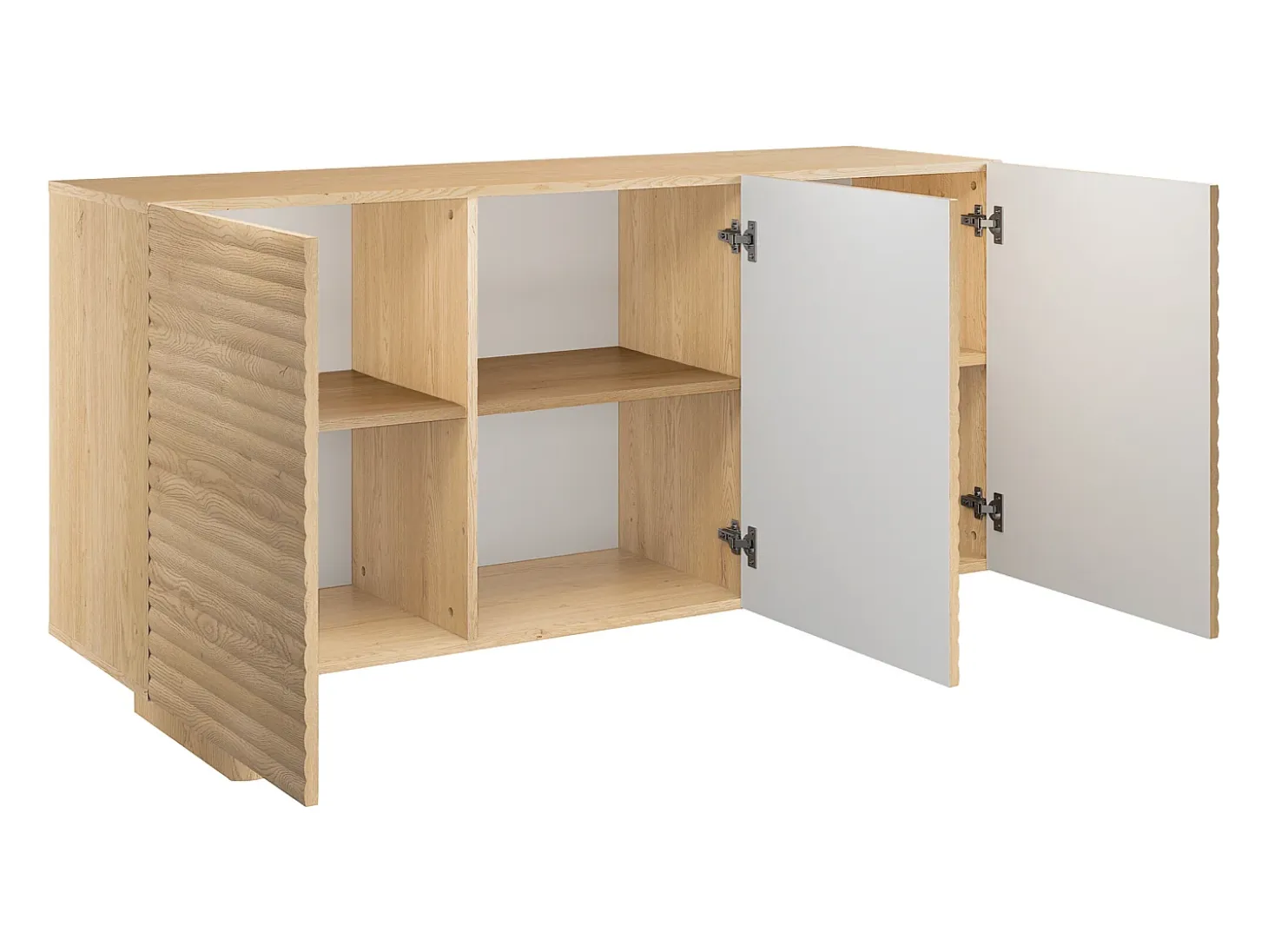 Buffet con 3 puertas de MDF - Color: Natural - LUDIMA