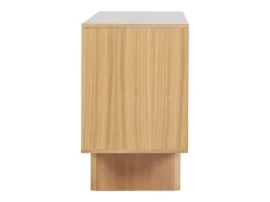 Buffet de madera clara de roble grabado L160 cm SEIGO