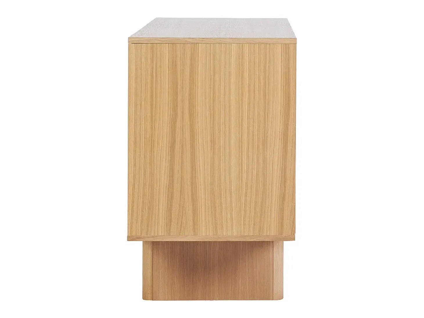 Buffet de madera clara de roble grabado L160 cm SEIGO
