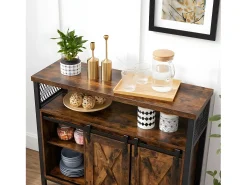 Buffet Estilo Industrial con Puertas Corredizas - L100 cm