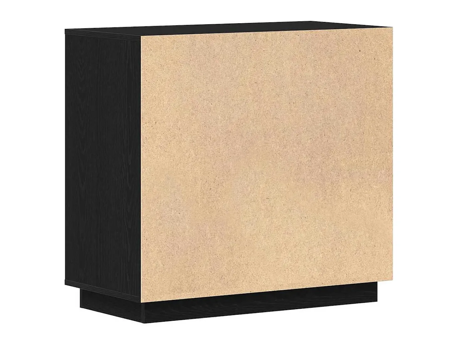 Buffet moderno Roble negro 80 x 34 x 75 cm Madera contrachapada
