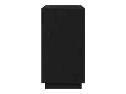 Buffet moderno Roble negro 80 x 34 x 75 cm Madera contrachapada