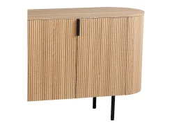 Buffet VAGOS – Color roble natural – 4 puertas – 200 cm – Gran aparador moderno – Almacenamiento espacioso