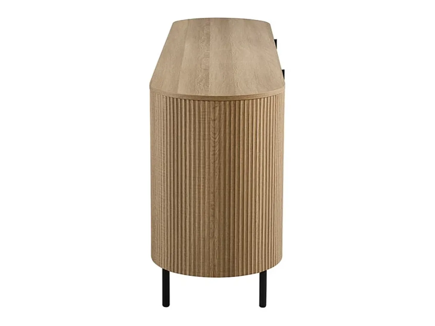 Buffet VAGOS – Color roble natural – 4 puertas – 200 cm – Gran aparador moderno – Almacenamiento espacioso