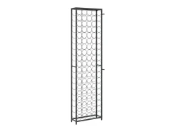Buster Botellero para 95 botellas erro forjado negro 54x18x200 cm
