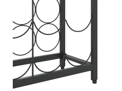 Buster Botellero para 95 botellas erro forjado negro 54x18x200 cm