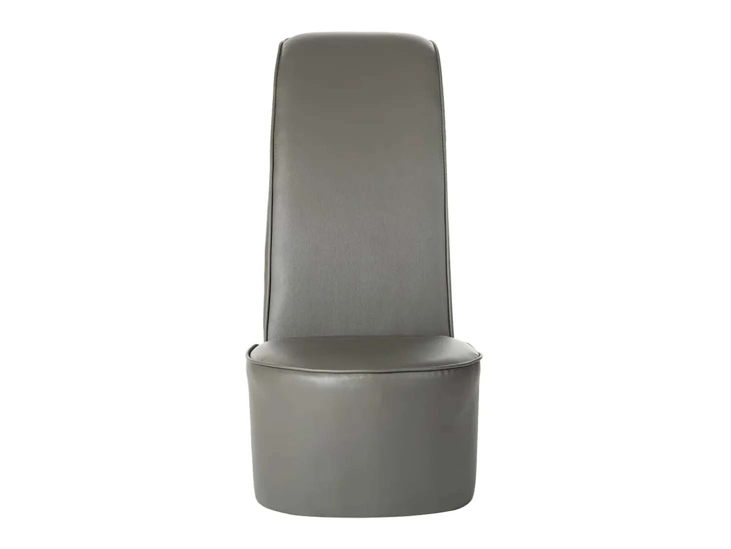 Butaca con forma de zapato de tacón cuero sintético gris ES41284