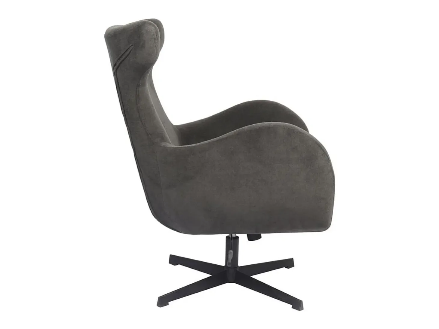 Butaca Munich giratoria y reclinable gris 100x77x85 cm Adec