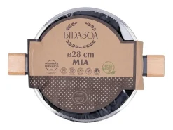 Cacerola Mia Bidasoa con tapa aluminio prensado gris Ø28 cm