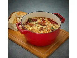 Cacerola Slow Cook Pyrex 3,6L hierro fundido rojo Ø24 cm