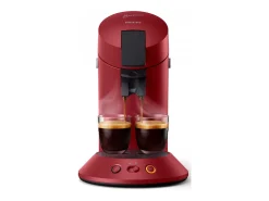 Cafetera de cápsulas PHILIPS CSA210/91 Rojo Intenso con tecnología Senseo Booster y Crema Plus