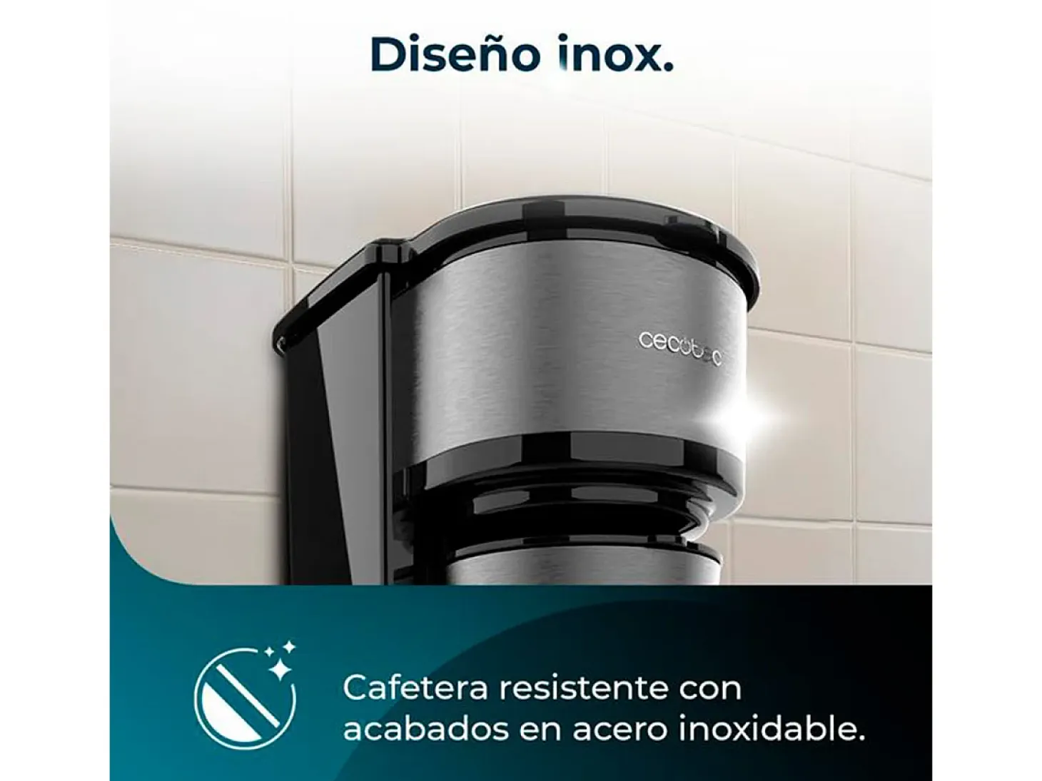 Cafetera de goteo Cecotec Coffee 66 Drop & Go 700W 420ml con termo inox