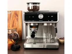 Cafetera express Cecotec Power Espresso 20 Barista Cream 1550W 20 bares inox