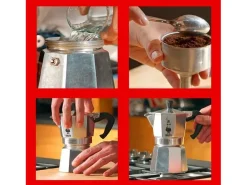 Cafetera Italiana BIALETTI - Moka Express - Aluminio - 4 Tazas
