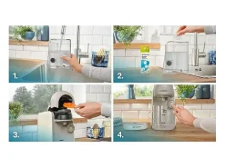 Cafetera multi-bebidas Bosch TASSIMO T16 Finesse Vainilla 1400W con IntensityBoost y depósito de 0,7L