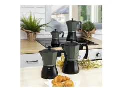 Cafetera Vera Bidasoa 12 tazas aluminio gris/negro