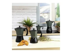 Cafetera Vera Bidasoa 12 tazas aluminio gris/negro