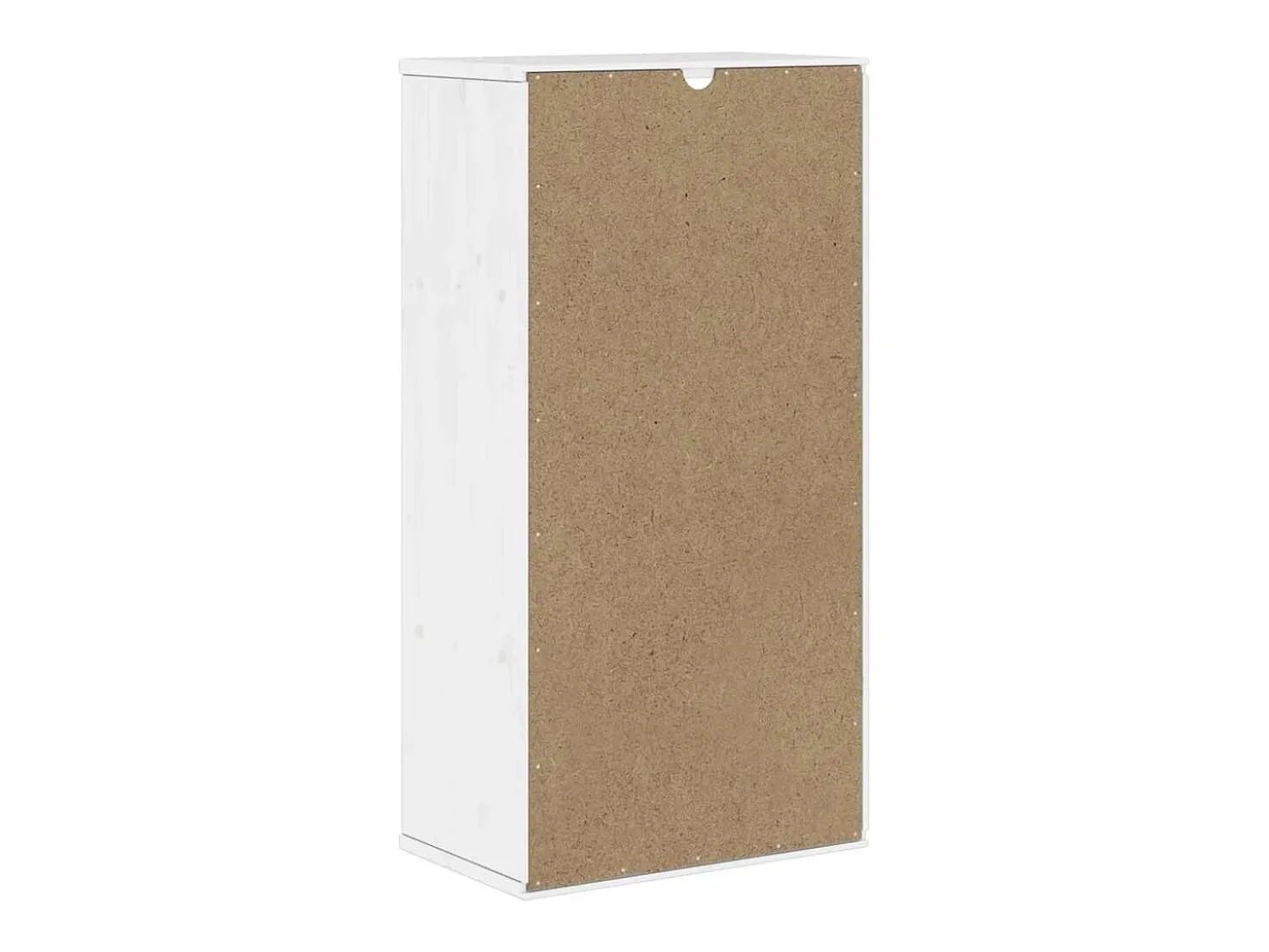 Cajonera auxiliar ODDA blanca 40x24x79 cm madera maciza de pino