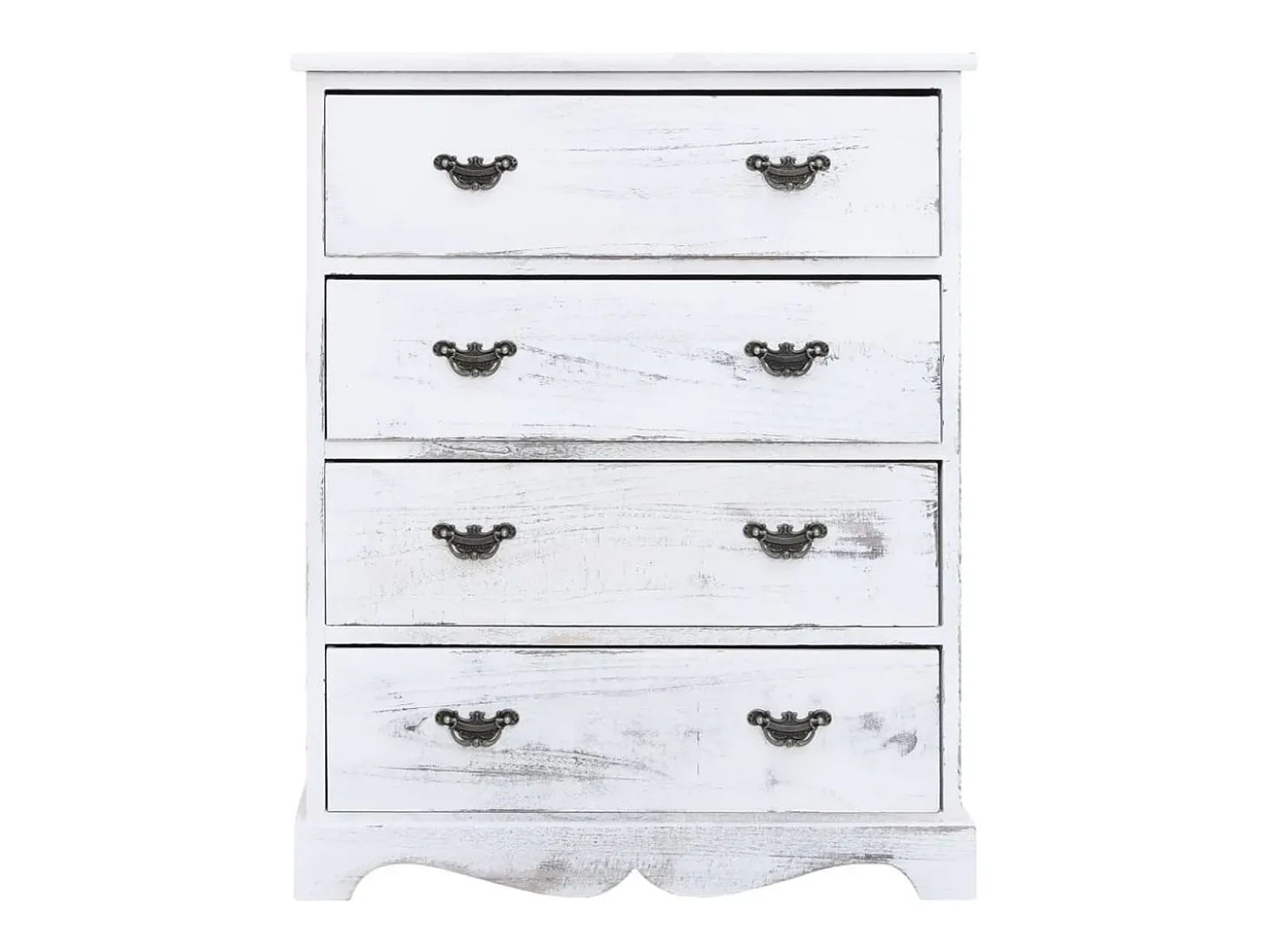 Cajonera de madera blanca 60x30x75 cm