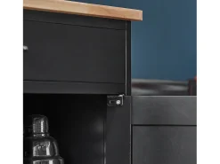 Carrito de Cocina Carrito de Servir con 3 Puertas y 1 cajón L67cmxH87cmxD38cm Negro FKW45-SCH SoBuy ES