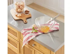 Carrito de Cocina con Piso de Acero, estantería de Cocina, Carrito de Servir de bambú,L115 x P46 x H92cm FKW70-N SoBuy ES