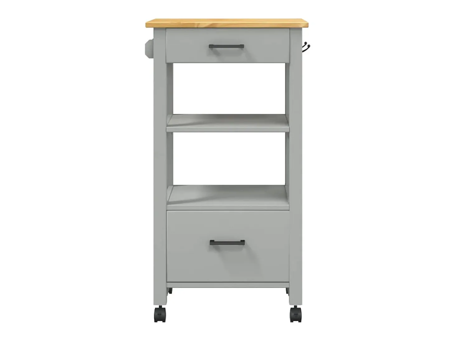 Carrito de cocina MONZA madera maciza de pino 48x40x88,5 cm