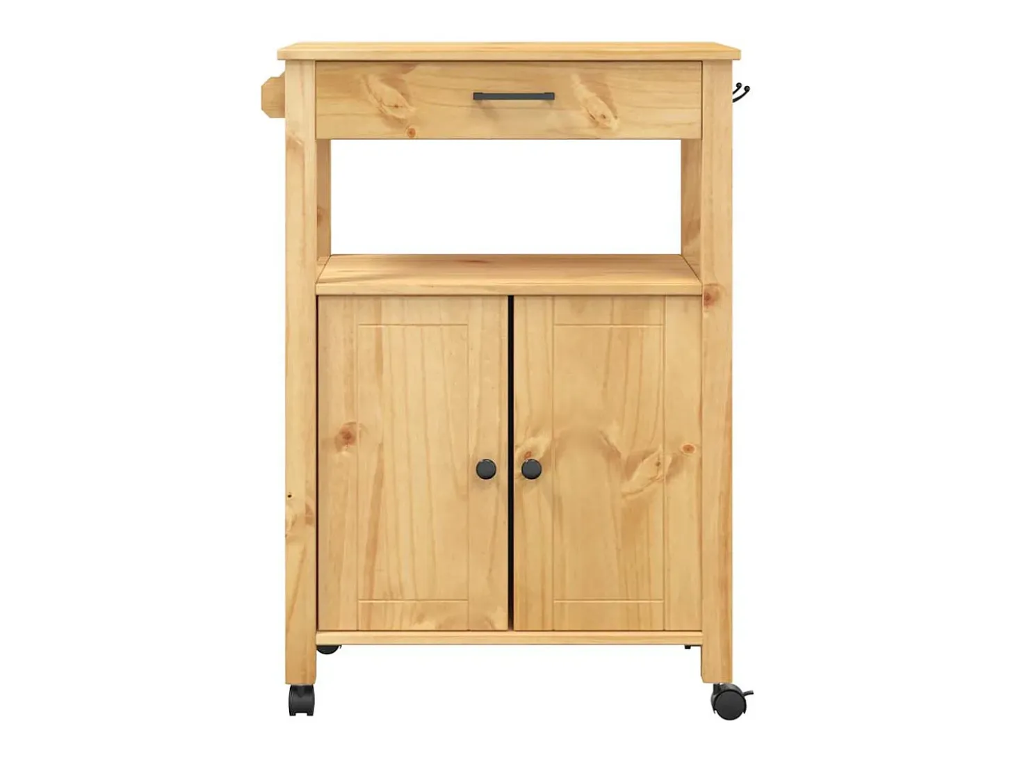 Carrito de cocina MONZA madera maciza de pino 60x40x88,5 cm