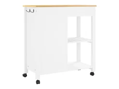 Carrito de cocina MONZA madera maciza de pino 84x40x88,5 cm