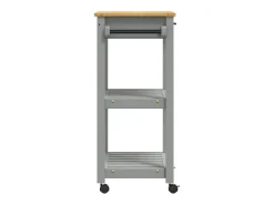 Carrito de cocina MONZA madera maciza de pino 60x40x88,5 cm