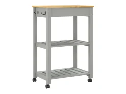 Carrito de cocina MONZA madera maciza de pino 60x40x88,5 cm