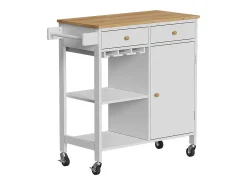 Carro de cocina blanco 89x40x87 trayz