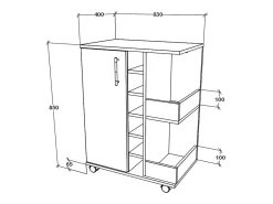 Carro de servicio Esilo