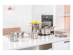 Cazo COSY & TRENDY Classic inox 16 cm 1,61 L todos fuegos, inducción, graduaciones, 5 capas