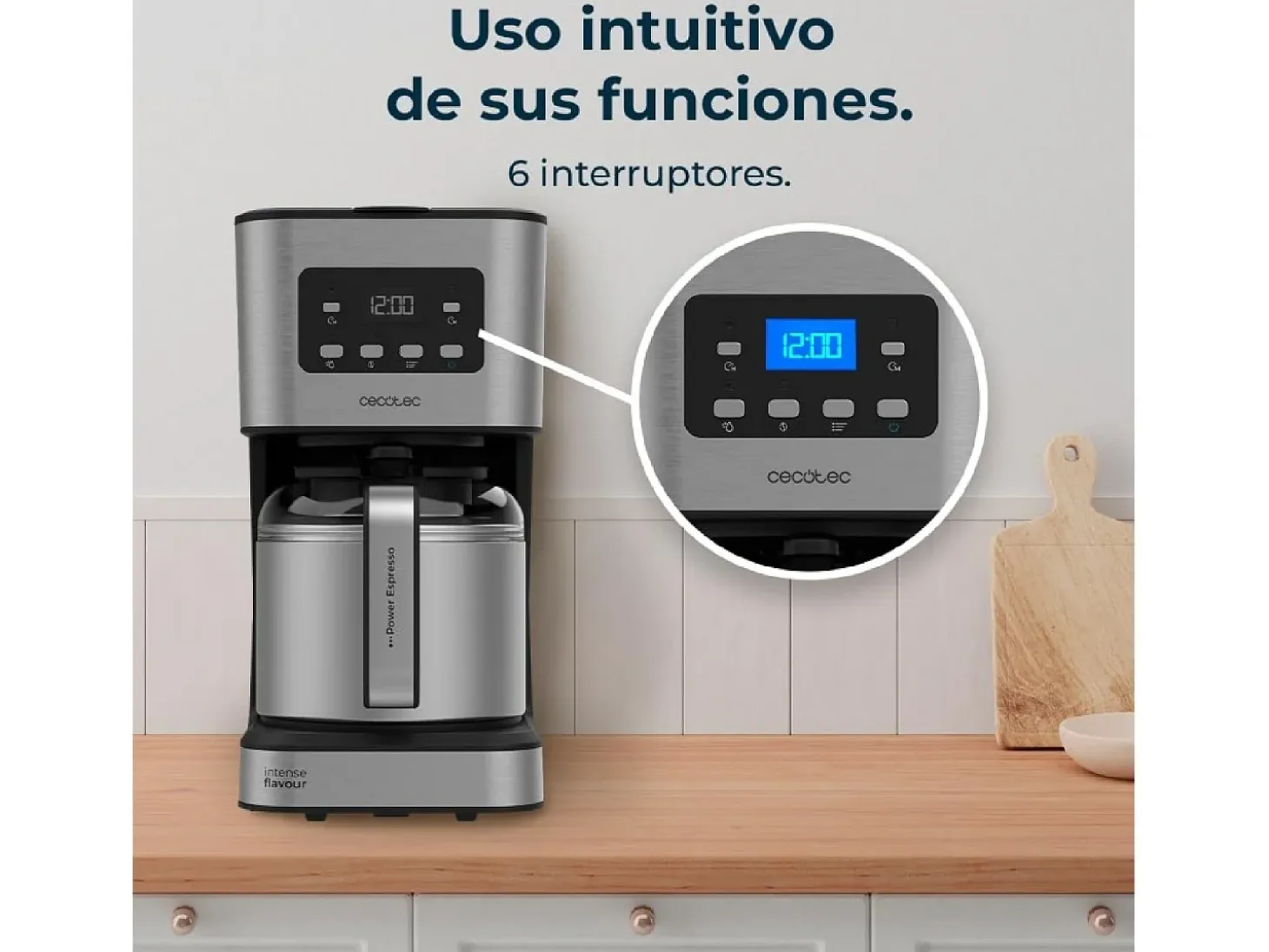 Cecotec Cafetera de goteo Coffee 66 Drop & Thermo Time