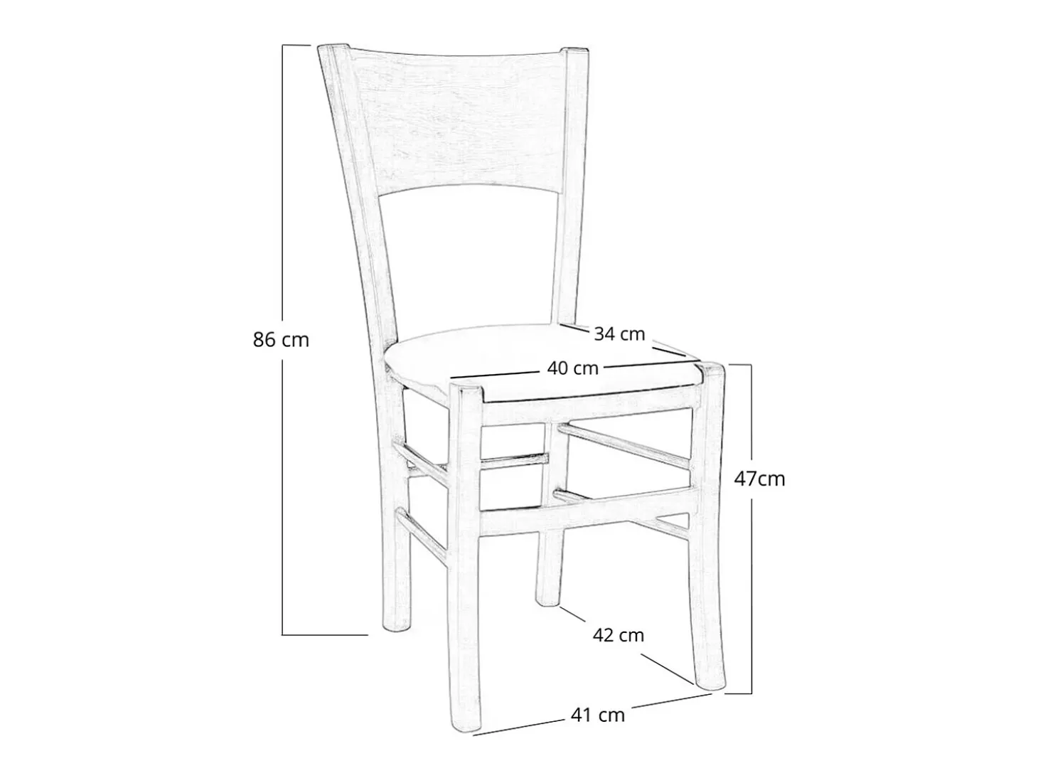 Chaise de salle à manger Lucy en noyer foncé avec assise rembourrée gris tourterelle
