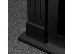 Chimenea de bioetanol biochimenea de suelo Cambridge en madera Negro 110x37x102h