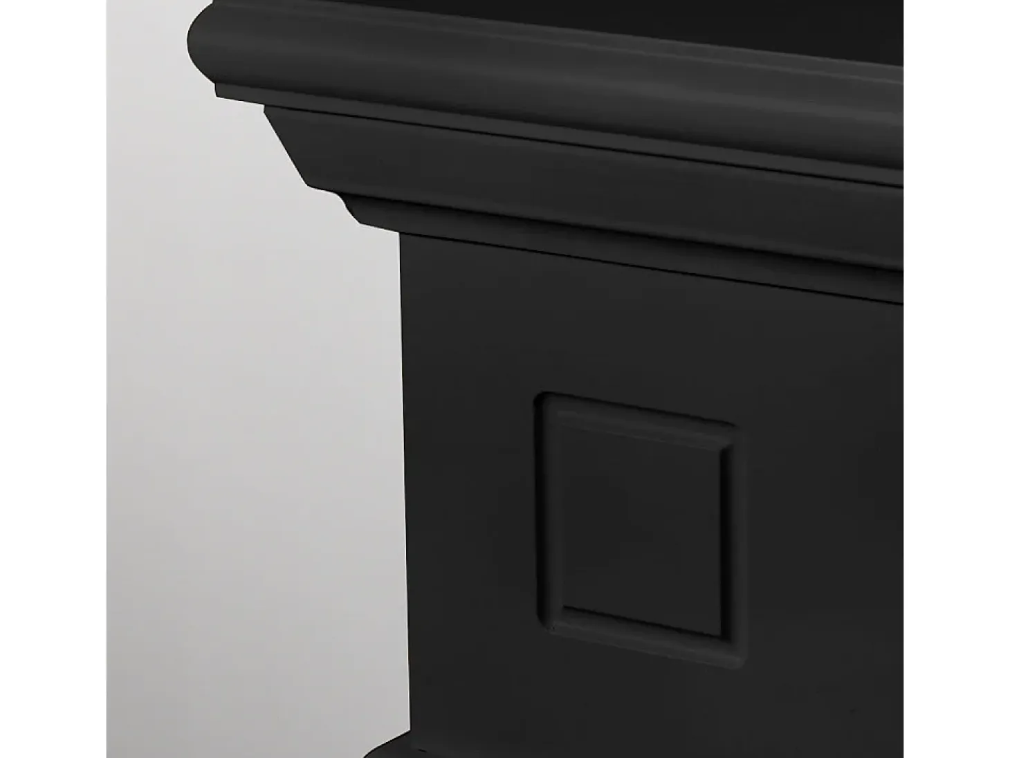 Chimenea de bioetanol Cambridge, biochimenea de suelo, madera negra, 110x37x102h